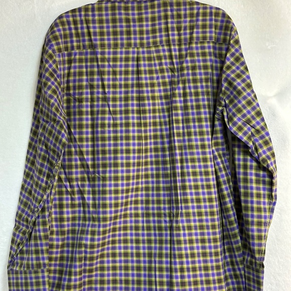 Tallia Men's Shirt Lot of 3 Large 16.5 Plaid Flip Cuff Long Sleeve Button Up - Picture 7 of 13